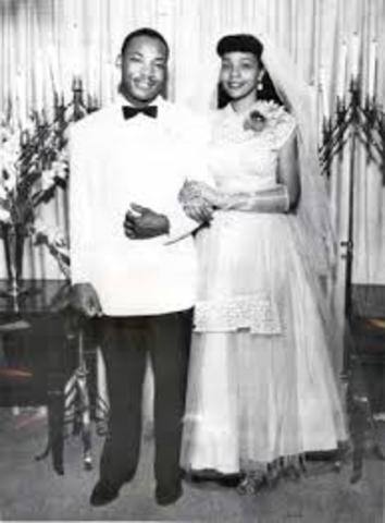 King married Coretta Scott