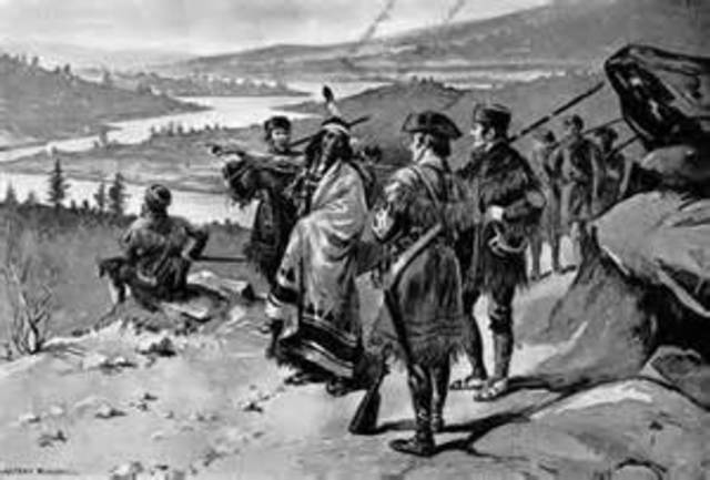 Fight with the Blackfeet Indians