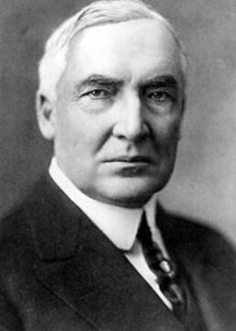 Warren G. Harding elected President