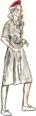 Impacto de la segunda guerra mundial en los vestidos de las mujeres