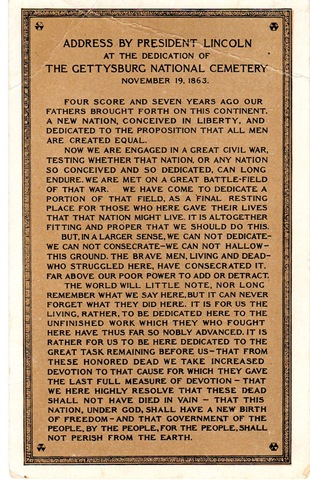 Gettysburg Address