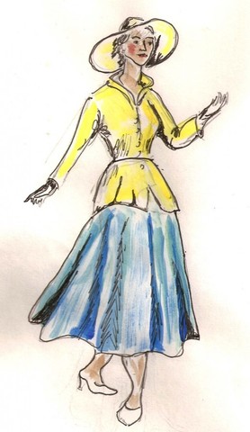 Después de guerra vestido