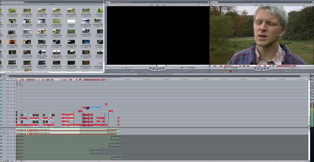 final cut pro (starting to edit our music video)
