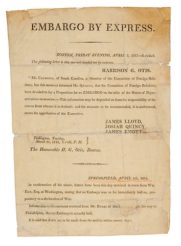 Embargo Act of 1807 passed