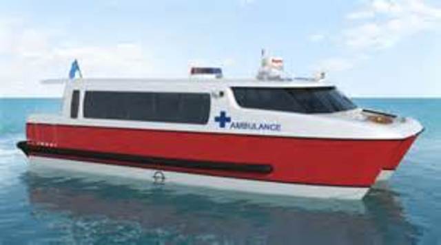 First Boat ambulance used