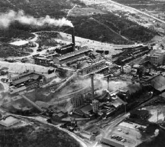 In the Coeur d' Alene area mines, they started purifying their minerals in smelters, which had a huge impact on the flora, fauna, and air quality for years to come.