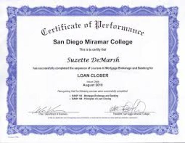 I recieved my kindergarden certificade