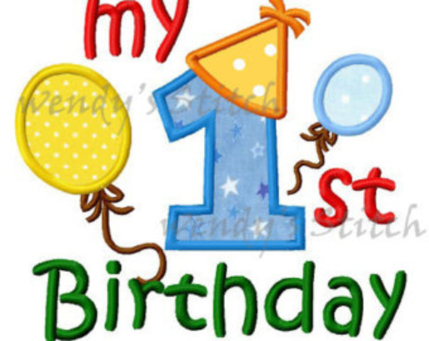 my first birthday