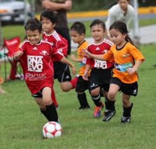 my first training of soccer