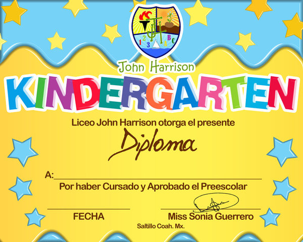 Kindergarten Diploma