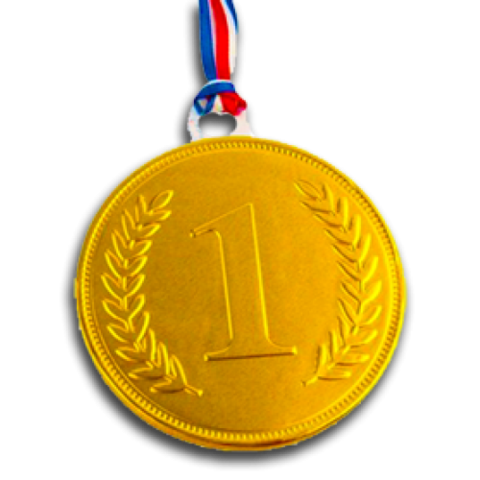 my first medal of chocolate