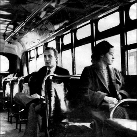 Rosa Parks Refuses to give up seat