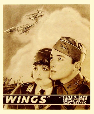 "Wings" becomes the first movie to win an Academy Award