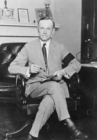 Calvin Coolidge becomes president