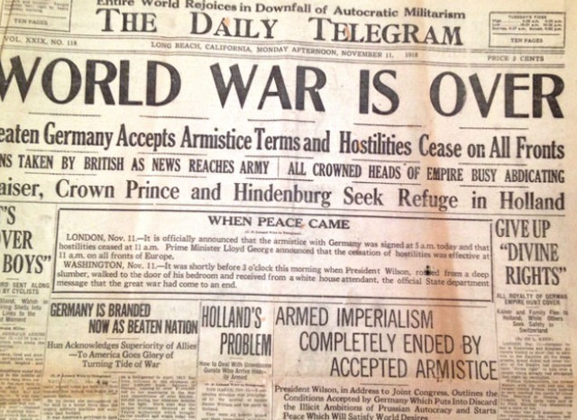 World War I Ends