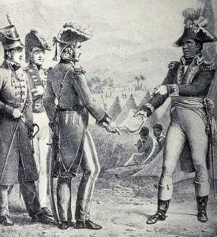 Toussaint arranged and agreement with France.