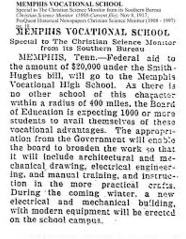 Smith Hughes Act Established