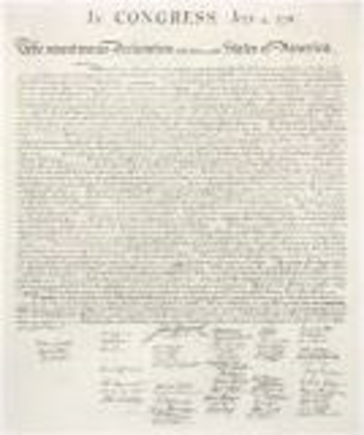 Declaration of independence