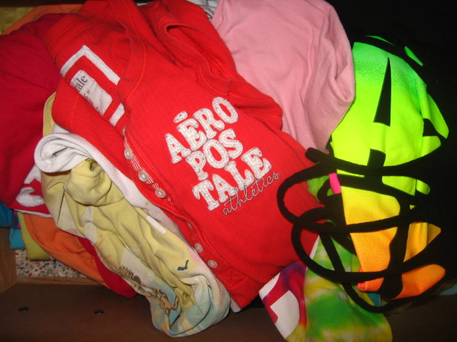 Try on all shirts in shirt drawer