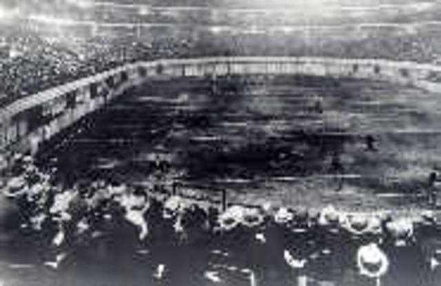 The first NFL playoff game was played