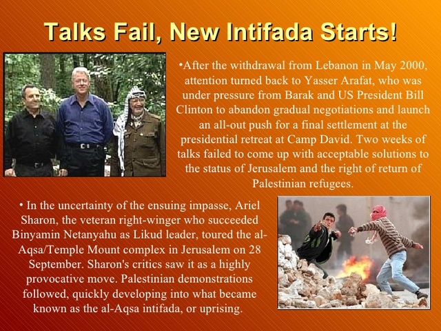 Talks Fail, New Intifada Starts