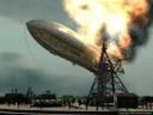 Hindenburg explodes