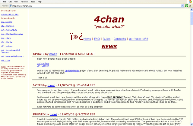 Poole created 4chan