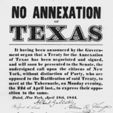 U.S. Annexes Texas