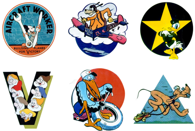 Walt Disney animators create their first military insignia