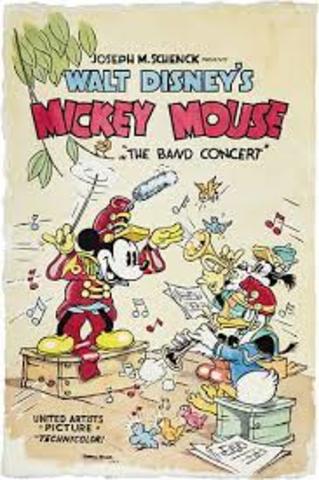 The first color Mickey Mouse cartoon opens in theaters