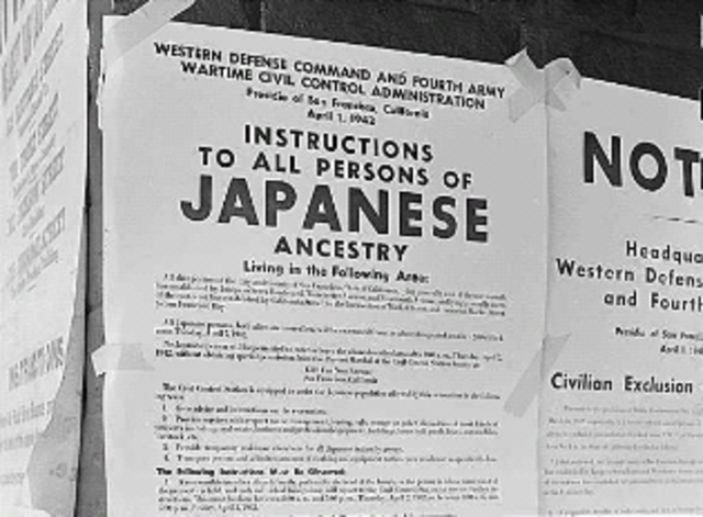 Relocation of Japanese American Camps