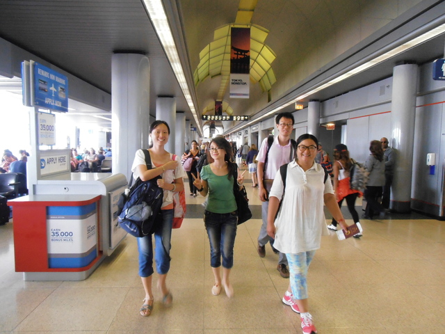 We just arrived in Ameirca