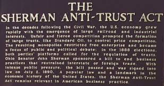 Sherman Anti-Trust Act