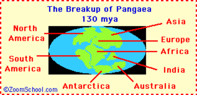 Pangaea breaks up