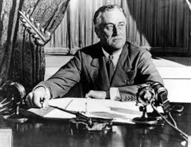 FDR becomes President in the US