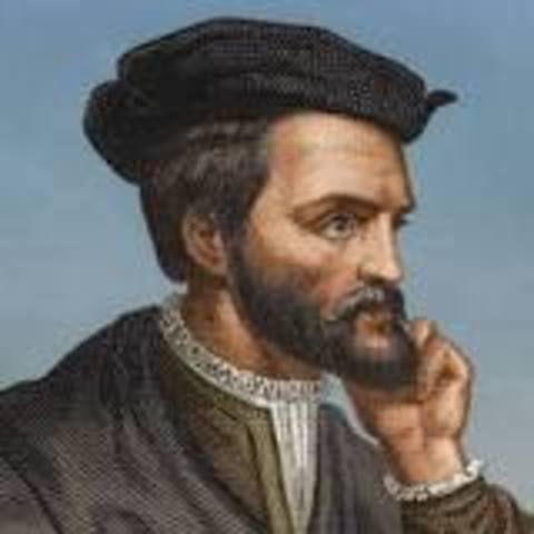 Jacques Cartier claims land in Canada