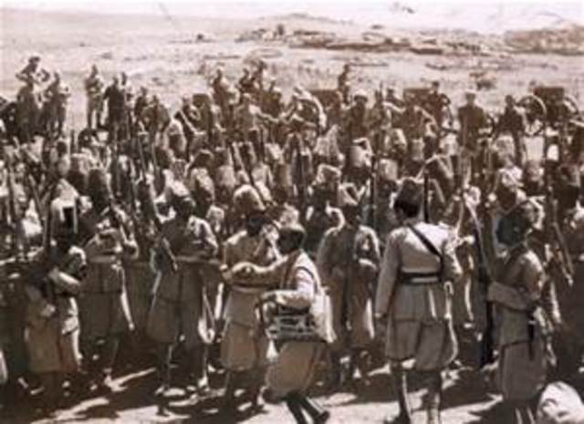 Italian Army invades Ethiopia in Africa
