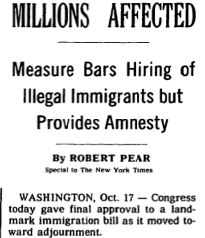 Immigration Reform and Control Act