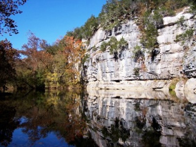 Steep bluffs form along rivers (Mo.)