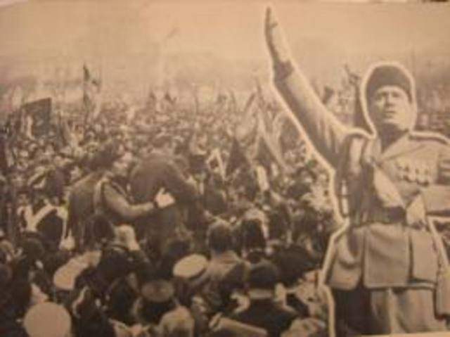 Mussolin and the Fascists come to power in Italy