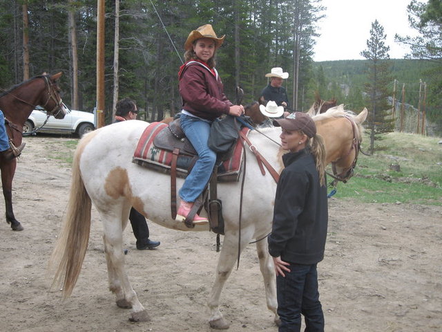 I went to Wyoming for the first time to ride horses.