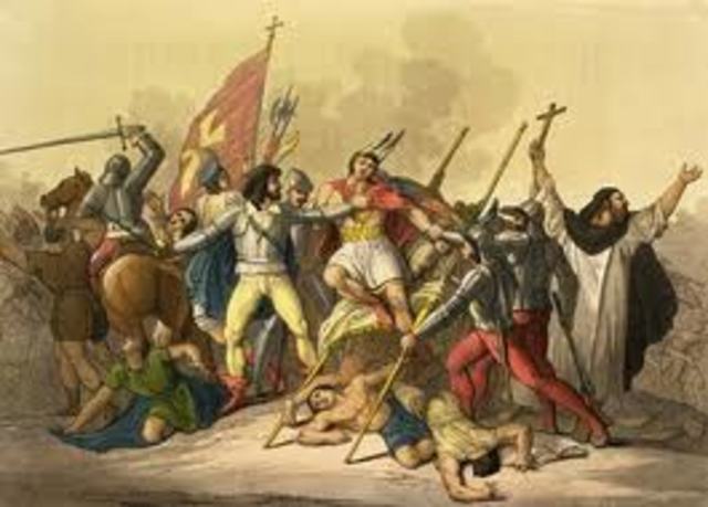 F. Pizzaro meets Atapualapa