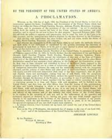 Proclamation Blockade