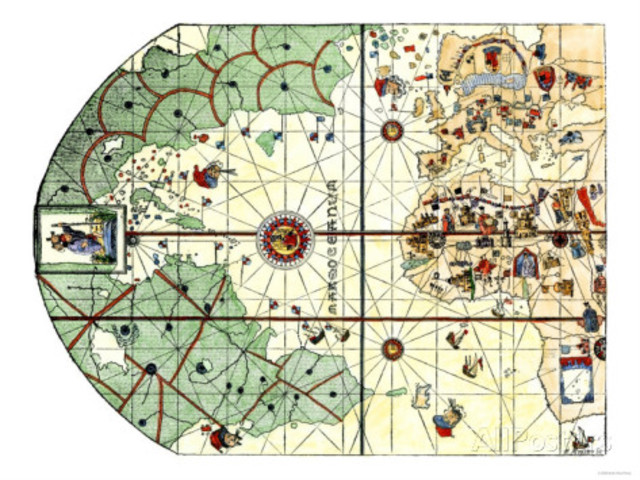 Amerigo Vespucci charts New World coast