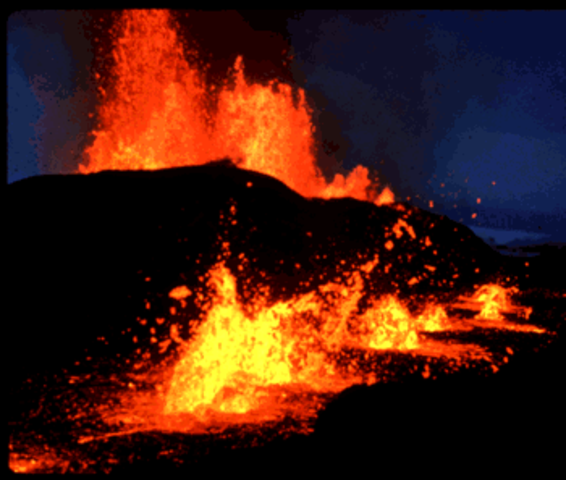 Volcanic activity in S.E. Mo.