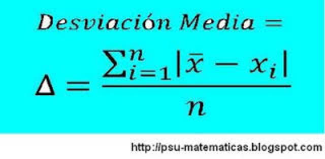 la desviacion media