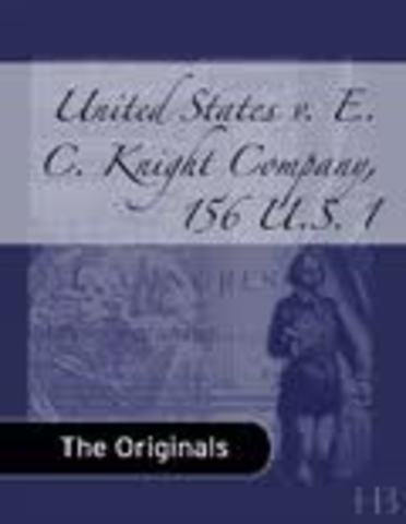 United States v. E.C. Knight Company