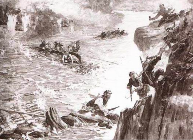 Crossing the Wu River