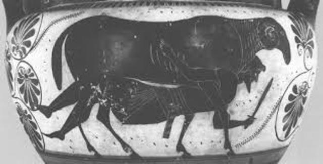 Odysseus Escapes The Cave