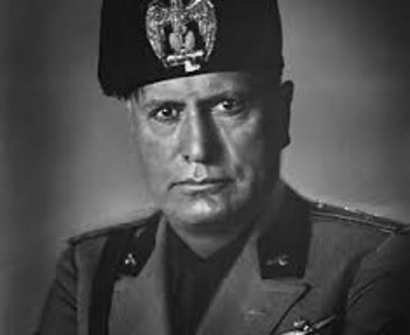 Benito Mussolini appointed Prime Minister of Italy